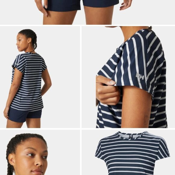 Helly Hansen Thalia Summer Top in Navy Stripes - Picture 2 of 6